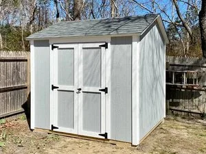 8x8 Gable Style with Custom Color Siding, Removed Ramp, Removed One Window