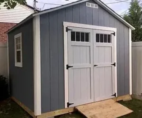 double-door-small-shed-jpg-300x225 A compact outdoor storage solution with convenient double doors.