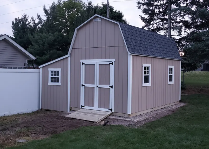 Lean-to-Gambrel-Shed lean to barn shed